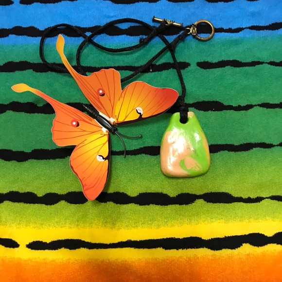 Ceramic Vintage One of a Kind Handmade Boho Necklace - Picture 7 of 16